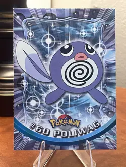 POLIWAG #60 Pokemon Card TCG Topps TV Animation Red Logo-MP - Image 1