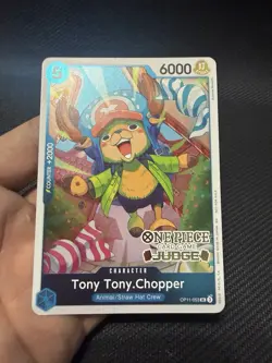 One Piece Card Game Tony Tony Chopper OP11-053 UC Judge Pack Foil Promo English - Image 1