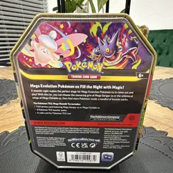 Mega Moonlit Tin Pokemon TCG Mega Gengar & Mega Clefable ex 40 Cards 2026 - Image 2