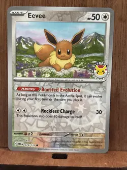 Eevee - (Pokemon Day 2025) (Reverse Cosmos Holo) 074/131 Miscellaneous Cards... - Image 1
