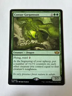 MTG Canopy Gargantuan Commander: Tarkir: Dragonstorm Regular NM - Image 1
