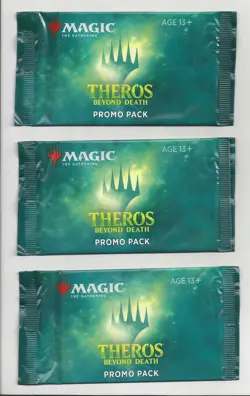 MTG THEROS BEYOND DEATH PROMO BOOSTER PACK x 3 FACTORY SEALED Magic NM - Image 1