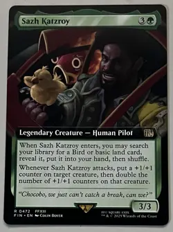 MTG Final Fantasy Sazh Katzroy Legendary Creature RARE REGULAR #0472 - Image 1