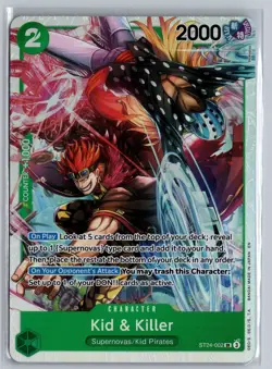 Kid & Killer ST24-002 SR One Piece CCG Starter Deck 24: GREEN Jewelry Bonney NM - Image 1