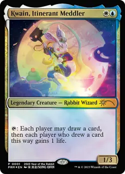 MTG FOIL Kwain, Itinerant Meddler Promo APAC 2023 Year of the Rabbit NM English - Image 2
