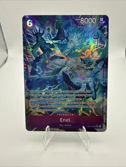 One Piece TCG Enel OP15-060 SR Alt Art Adventure On Kami’s Island English - Image 1