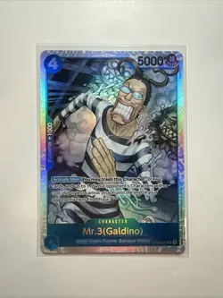 One Piece The Time Of Battle Mr 3 Galdino OP16-156 Super Rare SR NM - Image 1