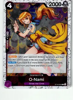 O-Nami (Pirate Foil) ST18-002 Premium Booster -The Best- Vol. 2 One Piece LP - Image 1