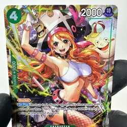 Nami (Alternate Art) OP14-031 The Azure Sea's Seven Foil SR English One Piece - Image 2