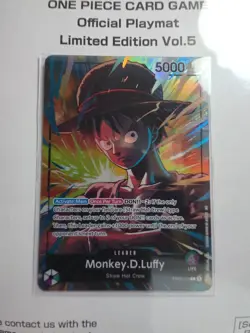 IN HAND One Piece Card Game Official Playmat Limited Edition Vol.5 & Promo Card - Image 3