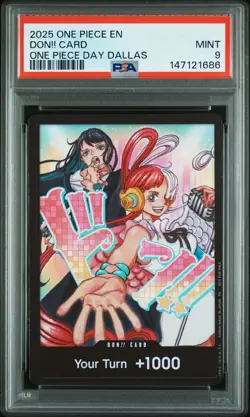 One Piece Don Card Uta and Ado Promo PSA 9, Day 24, Japanese Edition - Image 1