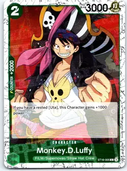 Monkey.D.Luffy (Pirate) ST16-005 Premium Booster The Best- Vol. 2 One Piece Foil - Image 1