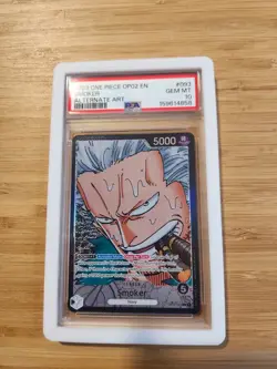 One Piece TCG Smokers OP02-093 Paramount War Alternate Art PSA 10 - Image 1