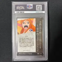 One Piece Nami Wafer Card PSA10 Grade Trading Card Collectible Authentic - Image 2