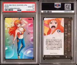 One Piece Nami Wafer Card PSA10 Grade Trading Card Collectible Authentic - Image 5