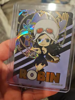 Robin ONE PIECE Manga Anime Full Art HOLO OP-WA201-SD-07 - Image 1