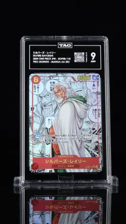 2024 One Piece Japanese Silvers Rayleigh Manga Alternate Art #OP08-118 TAG 9 - Image 1