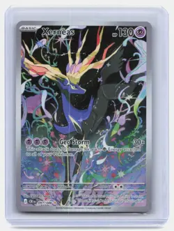 2026 Pokemon Mega Evolution Chaos Rising Xerneas #091/086 Illustration Rare - Image 1