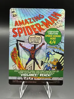 Peter Parker (0232) Borderless FOIL Spider Man Never Played Amazing Spider-Man - Image 2