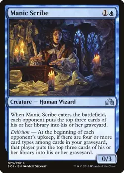 Manic Scribe - Foil SOI NM MTG - Image 1