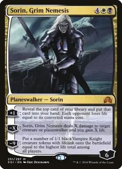 Sorin, Grim Nemesis - Foil SOI NM MTG - Image 1