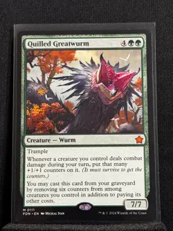 Quilled Greatwurm M 111 Foundations (FDN) MTG Regular NM - Image 1