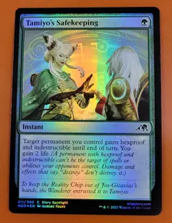 1x Tamiyo's Safekeeping (Roller Line) | FOIL | Kamigawa Neon Dynasty | MTG Magic - Image 1