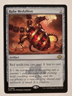 Ruby Medallion R0295 Regular Modern Horizons 3 Magic the Gathering NM - Image 1