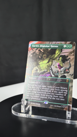 MTG Earth's Mightiest Heroes BORDERLESS FOIL NM Marvel Super Heroes MSH #349 - Image 2