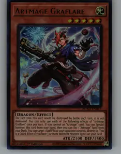 Artmage Graflare DUAD-EN010 Ultra Rare Duelist's Advance Yu-Gi-Oh 1st Edition NM - Image 1