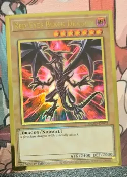 Yu-Gi-Oh! Red-Eyes Black Dragon MGED-EN003 Maximum Gold El Dorado 1st Ed-NM - Image 1