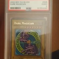 Konami Yu-Gi-Oh! TCG Dark Magician SDY-006 2002 Ultra Rare Foil PSA 2 - Image 1