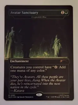 FOIL Avatar Sanctuary Cryptolith Rite MTG SLD 2293 RARE NM Secret Lair AtLA - Image 1