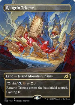 MTG Raugrin Triome Showcase Ikoria: Lair of Behemoths IKO #311 Non-Foil NM - Image 1