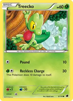 Treecko 6/116 Plasma Freeze Pokemon Card NM - Image 1