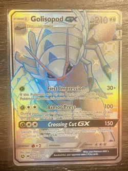 Pokemon Golisopod GX SV48/SV94 Hidden Fates Shiny Vault SHINY HOLO RARE - Image 1