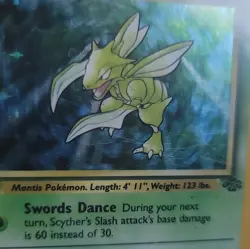 Scyther 10/64 Jungle Unlimited Holo Rare 70 HP English 1999 WOTC - Image 2