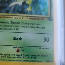 Scyther 10/64 Jungle Unlimited Holo Rare 70 HP English 1999 WOTC - Image 3