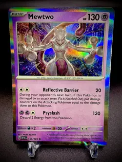 💥Mewtwo 151 Holo Pokemon TCG 150/165 Scarlet & Violet Rare 💥 - Image 3