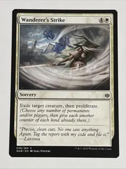 MTG War of the Spark Wanderer's Strike 038/264 NM - Image 1
