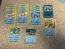 Pokemon TCG Poliwag & Poliwhirl 17 Card Lot Reverse Holo/Regular English 2024 - Image 1