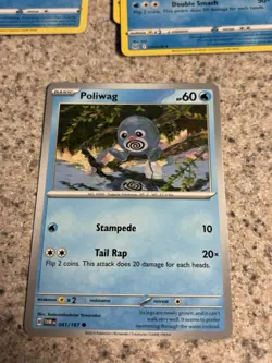 Pokemon TCG Poliwag & Poliwhirl 17 Card Lot Reverse Holo/Regular English 2024 - Image 5