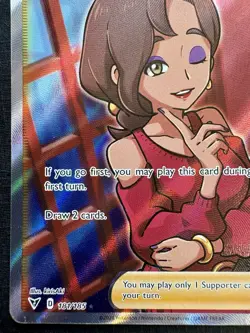 2020 Pokemon Trainer - Beauty - FULL ART Holo ULTRA RARE - Vivid Voltage 181/185 - Image 4