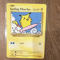 Pokemon TCG Surfing Pikachu 111/108 Evolutions Secret Rare Holo English 2016 - Image 1