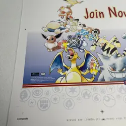 Vintage 1999 Pokemon League TCG Promo Advertisement WOTC - Image 3
