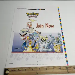 Vintage 1999 Pokemon League TCG Promo Advertisement WOTC - Image 5