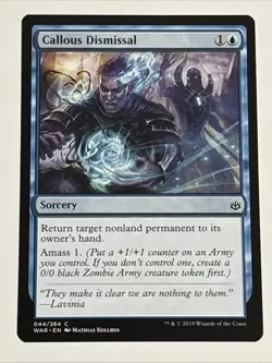 MTG War of the Spark Callous Dismissal 044/264 NM - Image 1