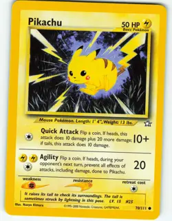 Pikachu - 70/111 Neo Genesis - Pokemon TCG - 2000 - Image 1