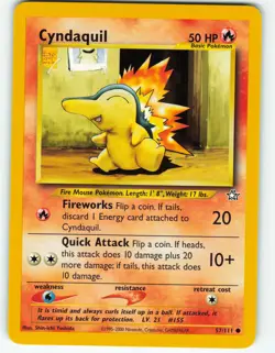 Cyndaquil - 57/111 Neo Genesis - Pokemon TCG - 2000 - Image 1