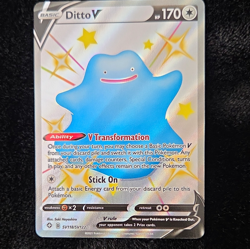 Ditto V SV118/SV122 Shining Fates Shiny Vault Shiny Holo Rare Eng 170 HP - Image 1